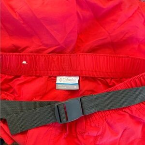 Columbia Vibrant Red Hiking Shorts